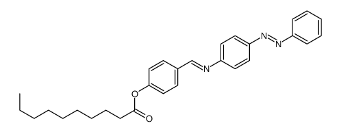 [4-[(4-phenyldiazenylphenyl)iminomethyl]phenyl] decanoate结构式