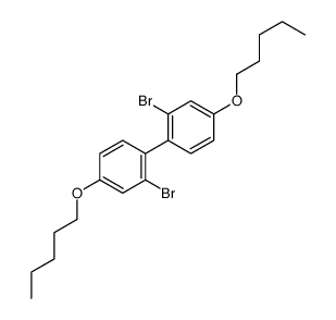 2-bromo-1-(2-bromo-4-pentoxyphenyl)-4-pentoxybenzene结构式