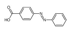 (E)-4-(phenyldiazenyl)benzoic acid结构式