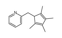 2-[(2,3,4,5-tetramethylcyclopenta-2,4-dien-1-yl)methyl]pyridine结构式