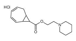 2-piperidin-1-ium-1-ylethyl bicyclo[5.1.0]octa-3,5-diene-8-carboxylate,chloride结构式