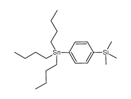 1-tributylstannyl-4-trimethylsilylbenzene Structure