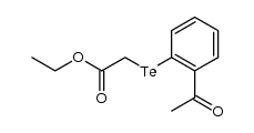 ethyl 2-((2-acetylphenyl)tellanyl)acetate Structure