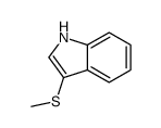 3-methylsulfanyl-1H-indole结构式