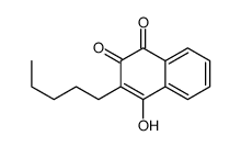 4-hydroxy-3-pentylnaphthalene-1,2-dione Structure