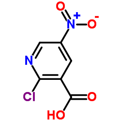 2-氯-5-硝基烟酸结构式