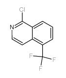 1-氯-5-(三氟甲基)异喹啉结构式