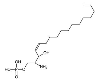 Sphingosine-1-phosphate (d17:1) structure