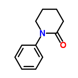 N-苯基-2-哌啶酮结构式