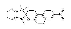 1',3',3'-trimethyl-8’-nitrospiro(indoline-2,2'-[2H-1]-naphthopyran)结构式