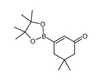 5,5-dimethyl-3-(4,4,5,5-tetramethyl-1,3,2-dioxaborolan-2-yl)cyclohex-2-en-1-one Structure