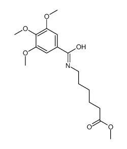 methyl 6-[(3,4,5-trimethoxybenzoyl)amino]hexanoate Structure