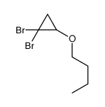 1,1-dibromo-2-butoxycyclopropane Structure