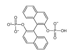 (+/-)-1,1'-Binaphthyl-2,2'-diyl hydrogen phosphate结构式