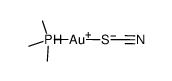 thiocyanato(trimethylphosphine)gold(I)结构式