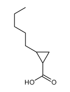 trans-2-pentylcyclopropanecarboxylic acid Structure