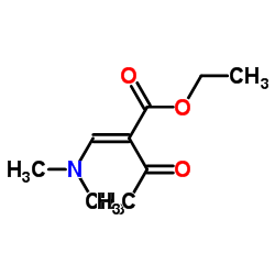 Ethyl-2-acetyl-3-(dimethylamino)acrylate structure