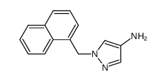 1-(1-naphthalenylmethyl)-1H-pyrazol-4-amine结构式