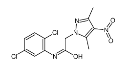 N-(2,5-dichlorophenyl)-2-(3,5-dimethyl-4-nitropyrazol-1-yl)acetamide Structure