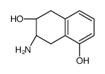(6R,7R)-7-amino-5,6,7,8-tetrahydronaphthalene-1,6-diol结构式