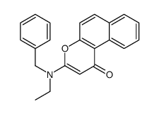 3-[benzyl(ethyl)amino]benzo[f]chromen-1-one Structure