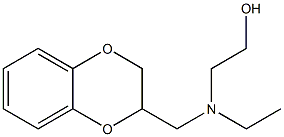 2-[N-(1,4-Benzodioxan-2-ylmethyl)ethylamino]ethanol结构式