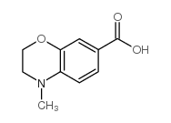 4-甲基-3,4-二氢-2H-苯并[b][1,4]噁嗪-7-羧酸结构式