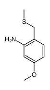 5-methoxy-2-(methylsulfanylmethyl)aniline结构式