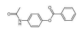 Benzoic acid 4-(acetylamino)phenyl ester结构式