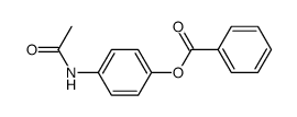 Benzoic acid 4-(acetylamino)phenyl ester structure