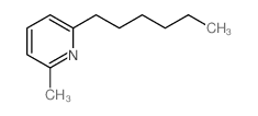 2-hexyl-6-methyl-pyridine Structure