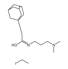 N-(3-(DIMETHYLAMINO)PROPYL)-1-ADAMANTANEACETAMIDE ETHYL IODIDE结构式