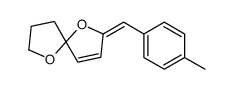 2-[(4-methylphenyl)methylidene]-1,6-dioxaspiro[4.4]non-3-ene结构式