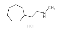 2-cycloheptyl-N-methyl-ethanamine结构式