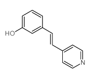 3-(2-(4-Pyridinyl)vinyl)phenol结构式