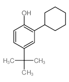 Phenol,2-cyclohexyl-4-(1,1-dimethylethyl)-结构式