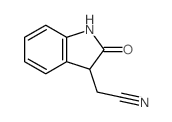 1H-Indole-3-acetonitrile,2,3-dihydro-2-oxo- Structure