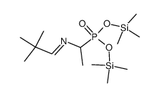 [1-[(2,2-Dimethylpropylidene)amino]ethyl]phosphonic acid bis(trimethylsilyl) ester structure