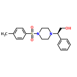 (2R)-2-{4-[(4-Methylphenyl)sulfonyl]-1-piperazinyl}-2-phenylethanol structure
