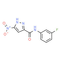 1H-Pyrazole-3-carboxamide,N-(3-fluorophenyl)-5-nitro-(9CI) Structure