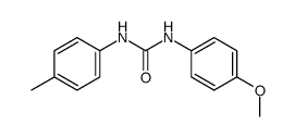 1-(4-methoxyphenyl)-3-(p-tolyl)urea结构式