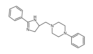 1-phenyl-4-[[(5R)-2-phenyl-4,5-dihydro-1H-imidazol-5-yl]methyl]piperazine Structure
