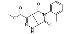 methyl 5-(2-methylphenyl)-4,6-dioxo-3a,6a-dihydro-1H-pyrrolo[3,4-c]pyrazole-3-carboxylate结构式