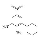 1,2-Benzenediamine,3-cyclohexyl-5-nitro- Structure