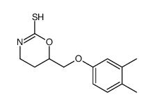 3,4,5,6-Tetrahydro-6-(3,4-xylyloxymethyl)-2H-1,3-oxazine-2-thione picture