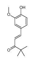 1-(4-Hydroxy-3-methoxyphenyl)-4,4-dimethyl-1-penten-3-one结构式