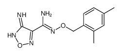 4-amino-N'-[(2,4-dimethylphenyl)methoxy]-1,2,5-oxadiazole-3-carboximidamide Structure