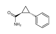 Cyclopropanecarboxamide, 2-phenyl-, (1R,2R)- (9CI) Structure