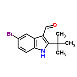 5-BROMO-2-TERT-BUTYL-1H-INDOLE-3-CARBALDEHYDE structure