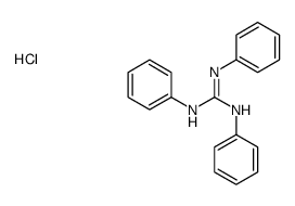 (N,N'-diphenylcarbamimidoyl)-phenylazanium,chloride结构式